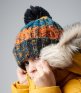 Beechfield Junior Corkscrew Pom Pom Beanie