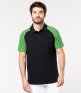 Kariban Baseball Cotton Piqué Polo Shirt