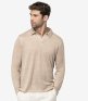 Native Spirit Long Sleeve Linen Polo Shirt