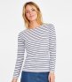 SOL'S Ladies Marine Long Sleeve Striped T-Shirt