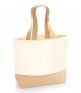 Westford Mill Jute Base Canvas Tote Bag